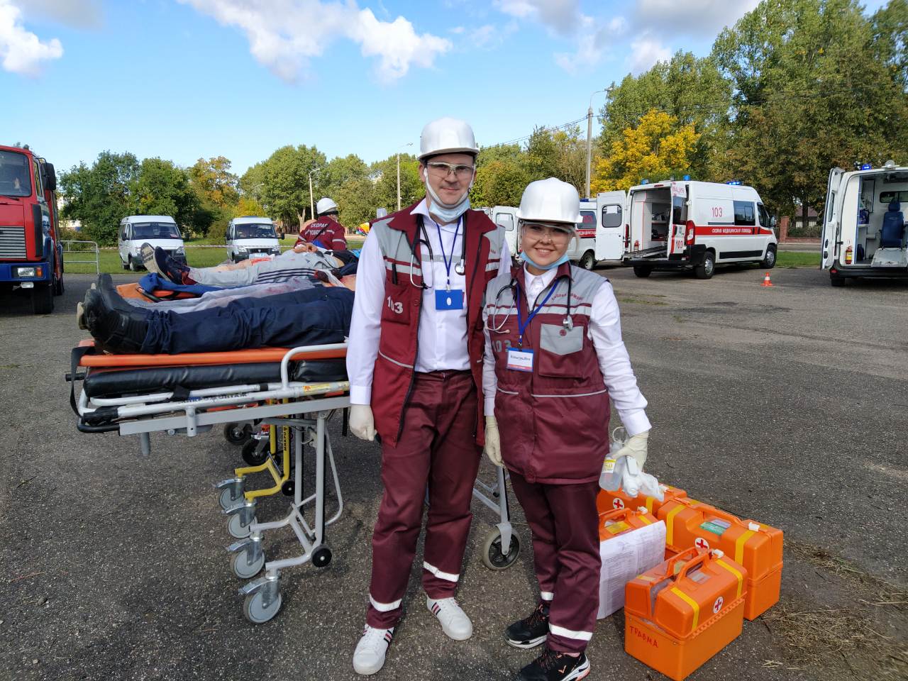 Cостязания среди бригад скорой помощи прошли в Заславле